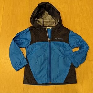 Columbia Blue and Navy Hooded Lightweight Jacket